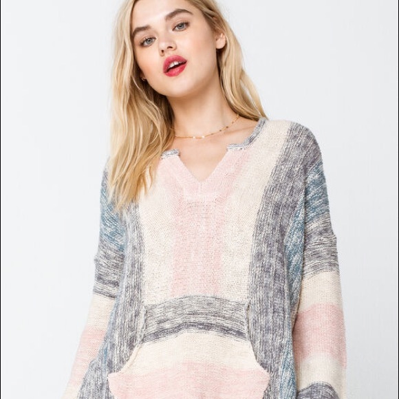 🔆RIP CURL🔆 MONTAUK SWEATER PONCHO - Picture 3 of 11